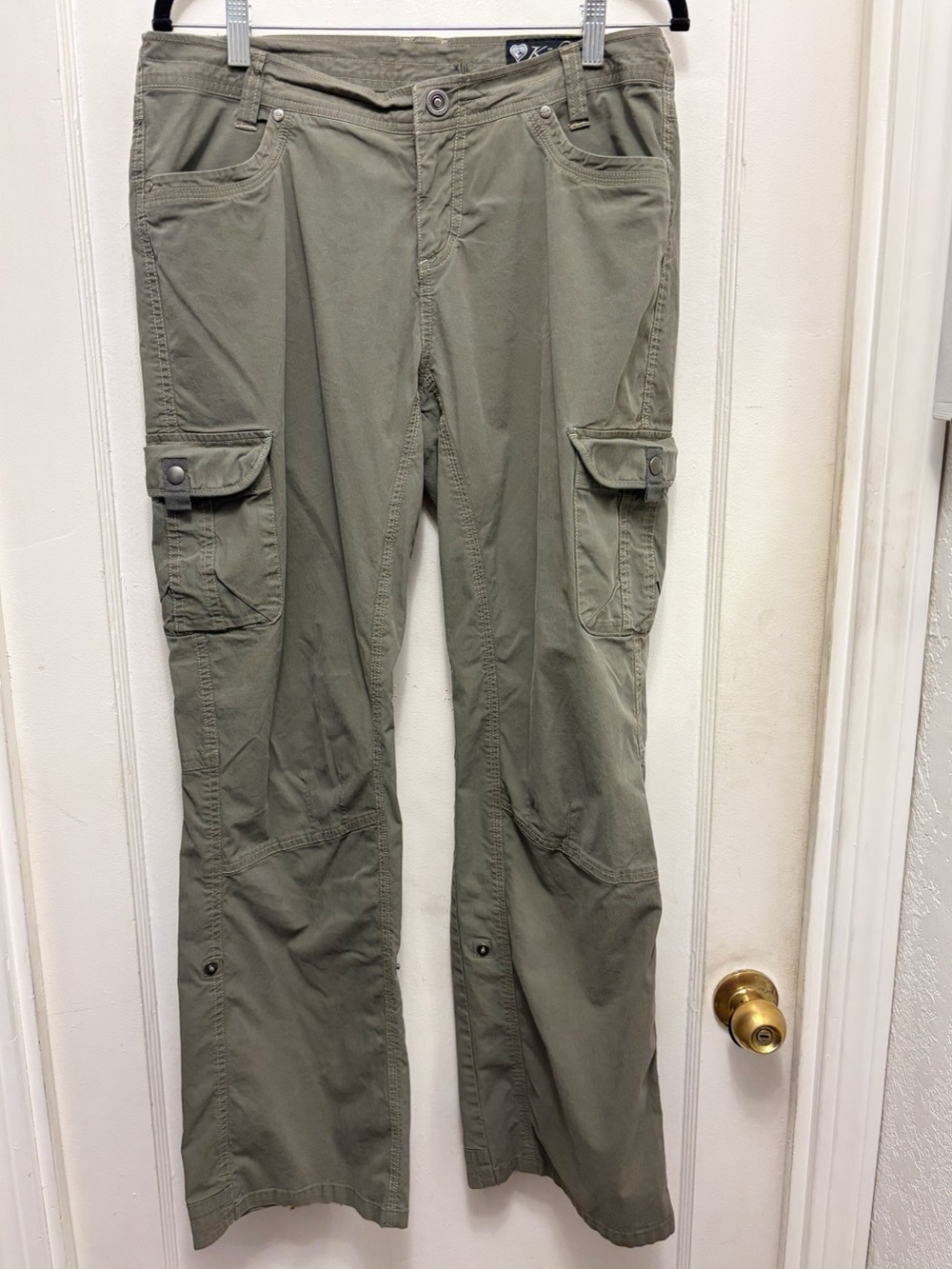 Kuhl Splash Roll-Up Hiking Pants Womens Size 12 Convertible Color Olive Green